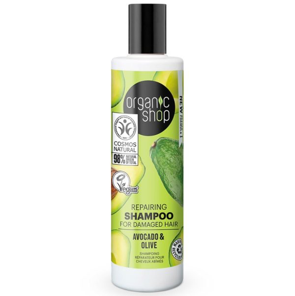 organic shop avocado & olive reparing shampoo