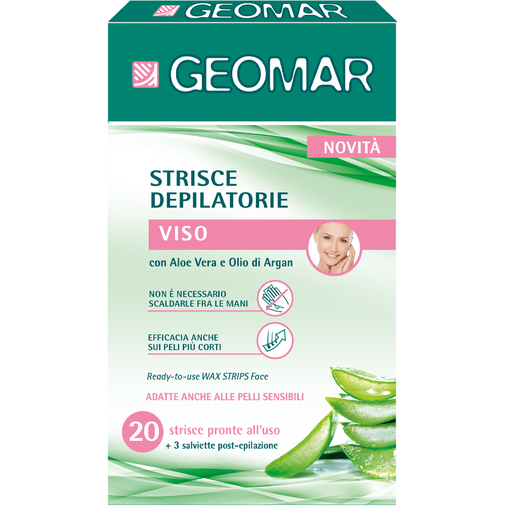 GEOMAR Strisce Depilatorie Viso - Bio Boutique La Rosa Canina