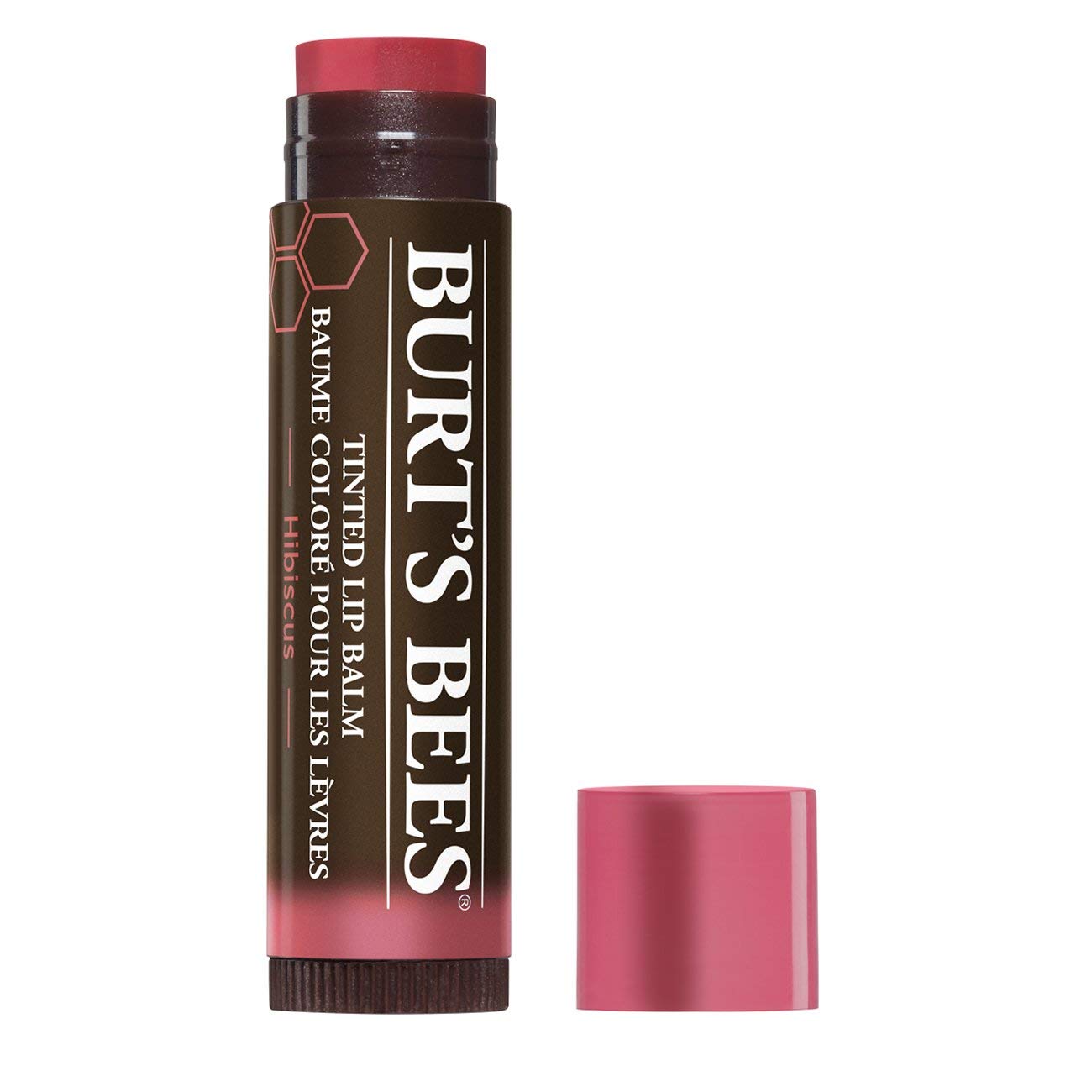 burt bess tinted lip balm hibiscus