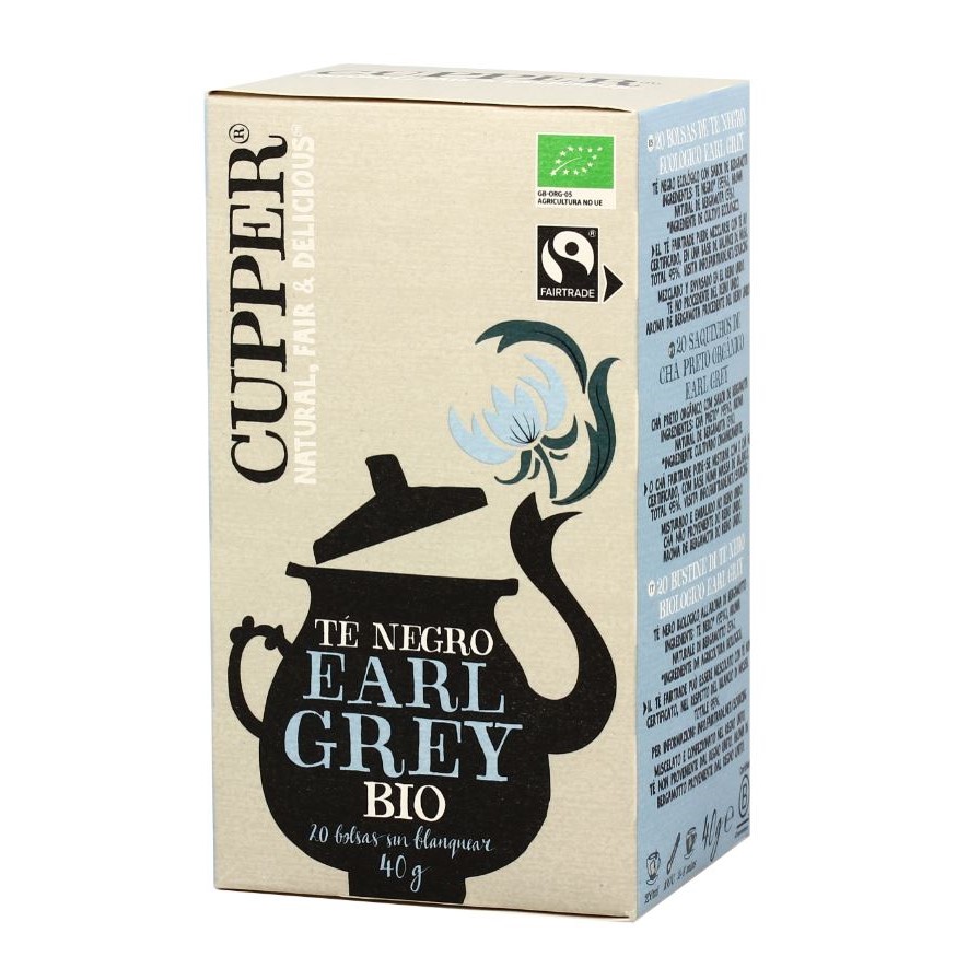 CUPPER Tè Nero - Earl Grey - Bio Boutique La Rosa Canina