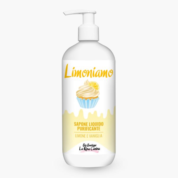 BIO BOUTIQUE LA ROSA CANINA Limoniamo – Sapone Liquido Purificante Limone e Vaniglia