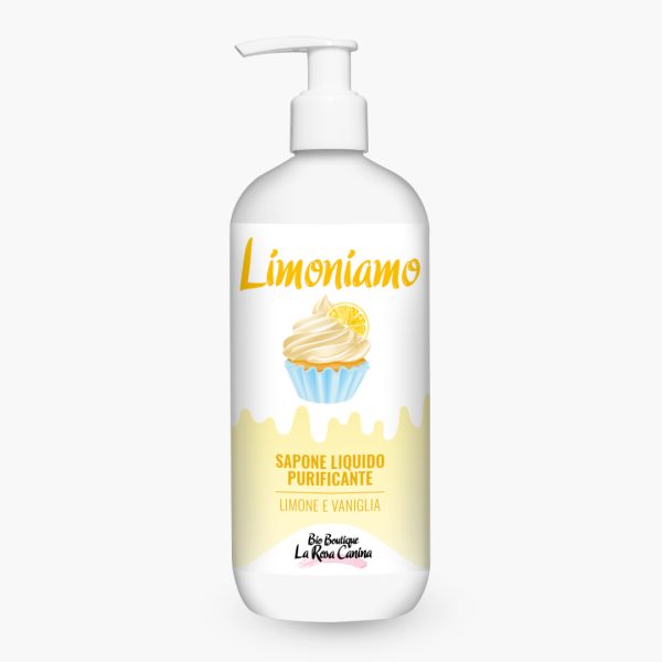 BIO BOUTIQUE LA ROSA CANINA Limoniamo – Sapone Liquido Purificante Limone e Vaniglia