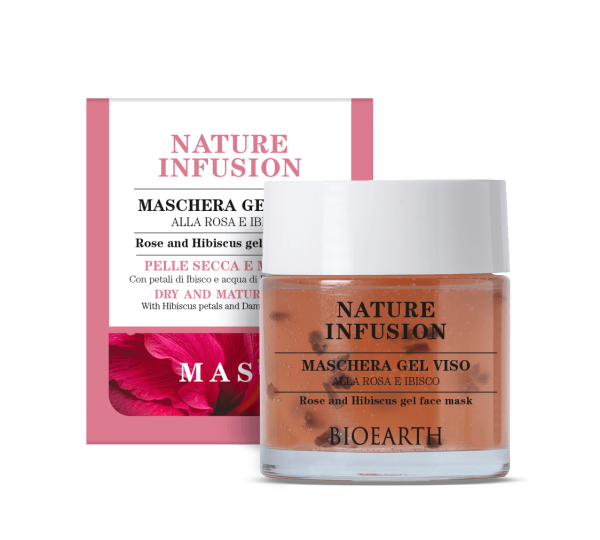 bioearth maschera gel rosa
