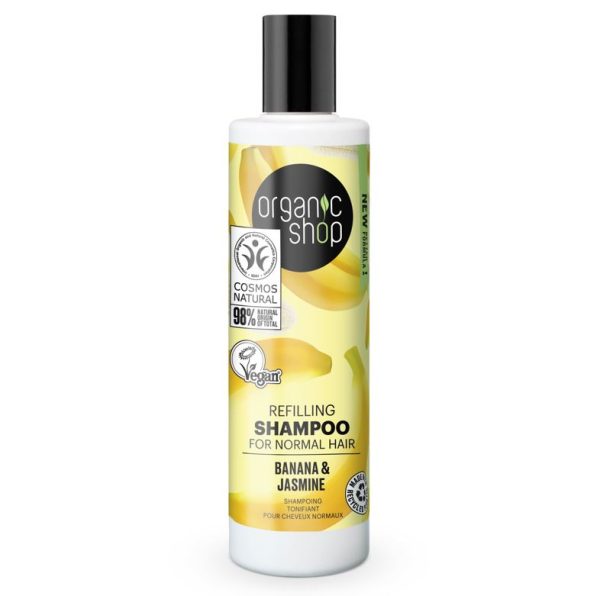 organic shop refilling shampoo for normal hair
