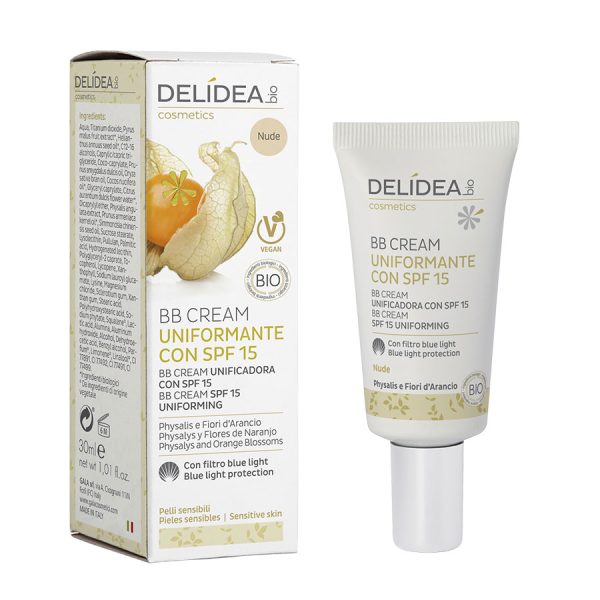 DELIDEA Physalis e Fiori d’Arancio – BB Cream Uniformante SPF 15 Nude