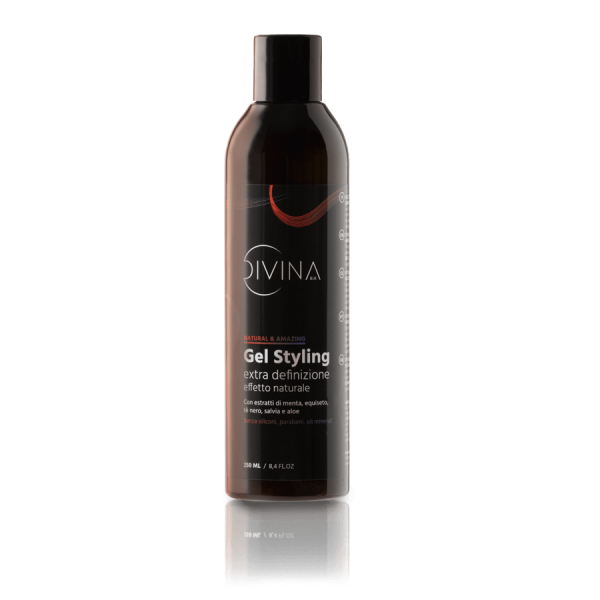 DIVINA BLK Gel Styling Extra Definizione Effetto Naturale 250 ml