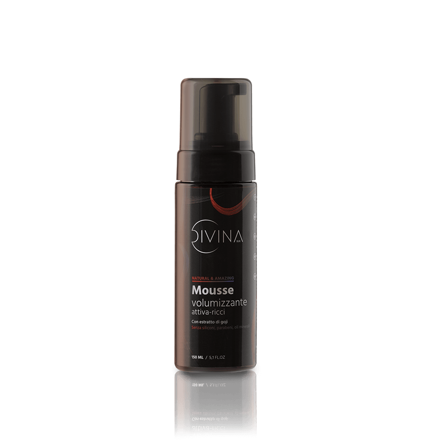 DIVINA BLK Mousse Volumizzante Attiva Ricci 150 ml - Bio Boutique