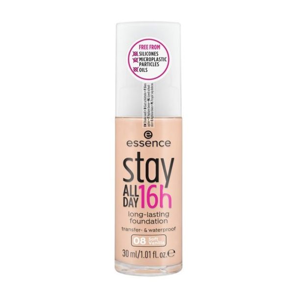 ESSENCE Stay All Day 16h Long Lasting Foundation 08 Soft Vanilla