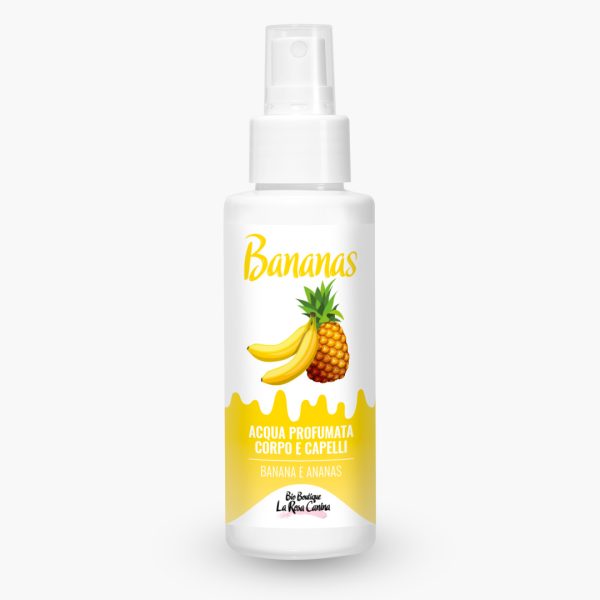 BIO BOUTIQUE LA ROSA CANINA Bananas – Acqua Profumata Corpo e Capelli Banana e Ananas