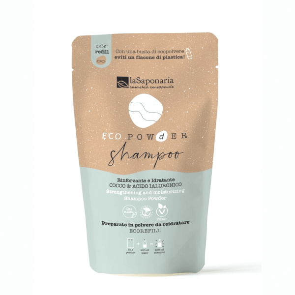 LA SAPONARIA Eco Powder - Shampoo Rinforzante e Idratante in Polvere