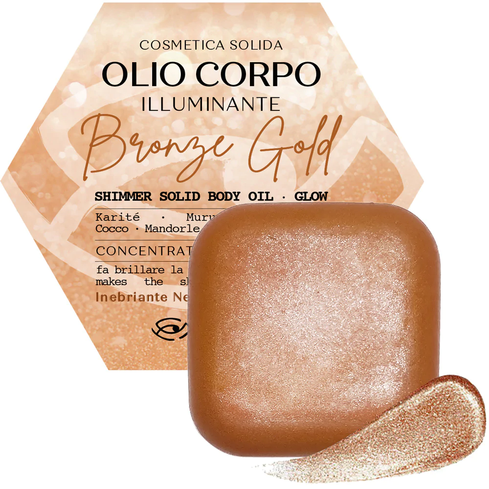 SENSO NATURALE Olio Solido Corpo Gold Bronze - Bio Boutique La Rosa Canina