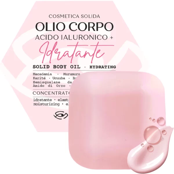 SENSO NATURALE Olio Solido Corpo con Acido Ialuronico