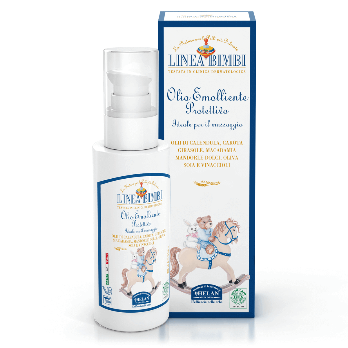 HELAN Linea Bimbi - Olio Emolliente Protettivo - Bio Boutique La Rosa Canina