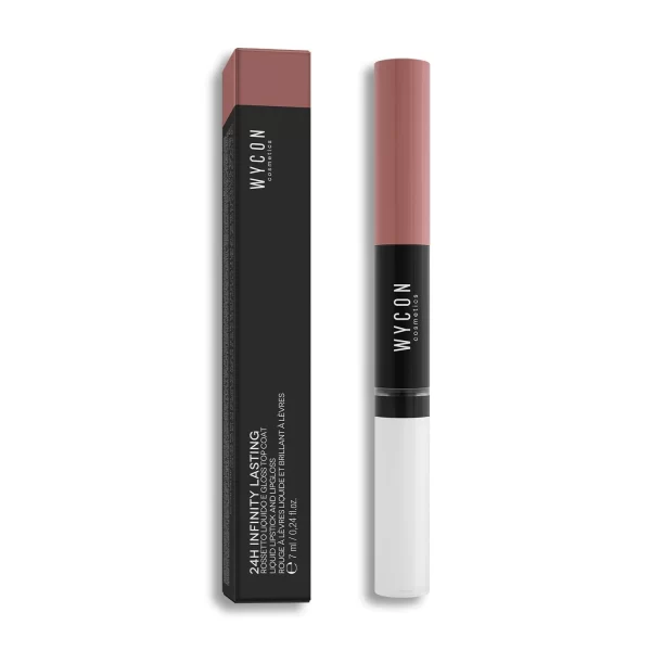 WYCON 24H Infinity Lasting Liquid Lipstick & Lip Gloss - 3 Blooming Caramel