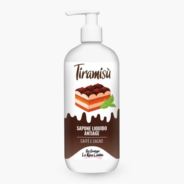 BIO BOUTIQUE LA ROSA CANINA Tiramisù – Sapone Liquido Antiage Caffè e Cacao