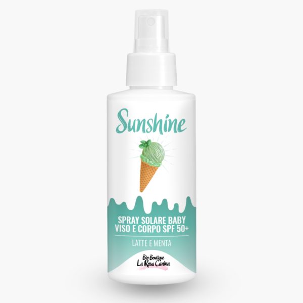 BIO BOUTIQUE LA ROSA CANINA Sunshine – Spray Solare Baby Viso e Corpo SPF 50+