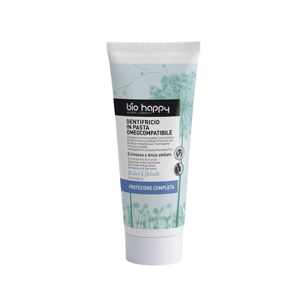 BIO HAPPY Neutral & Delicate – Dentifricio in Pasta Omeocompatibile